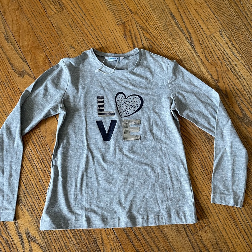 Long sleeve girls tshirt